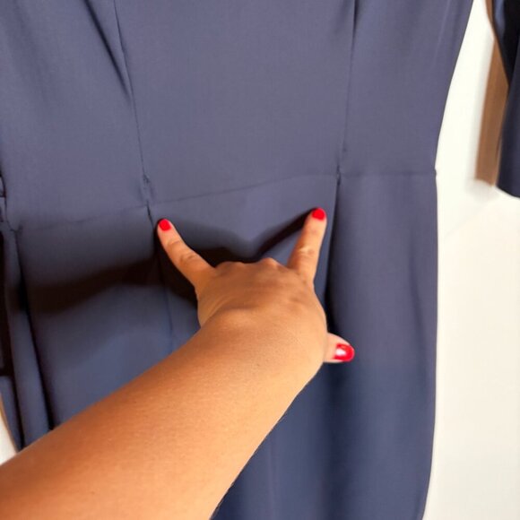 Chiara Boni La Petite Robe Sz 44IT 8US Florien 3/4-Sleeve Jersey Faux-Wrap Dress - Picture 9 of 10